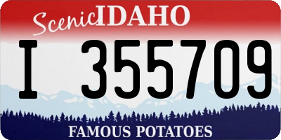 ID license plate I355709