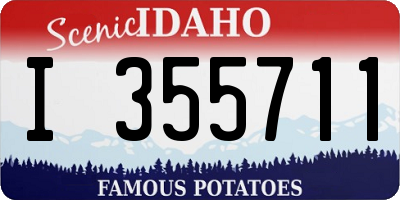 ID license plate I355711