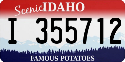 ID license plate I355712