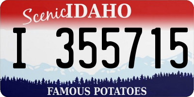 ID license plate I355715