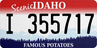 ID license plate I355717