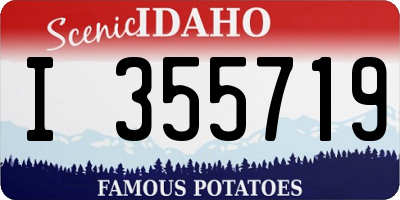 ID license plate I355719