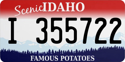 ID license plate I355722
