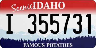 ID license plate I355731