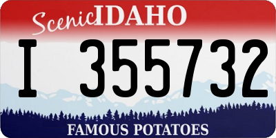 ID license plate I355732