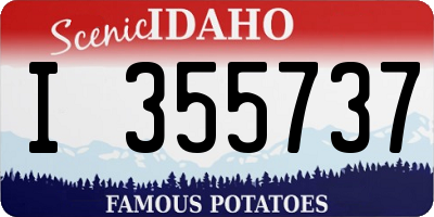 ID license plate I355737