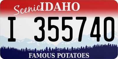 ID license plate I355740
