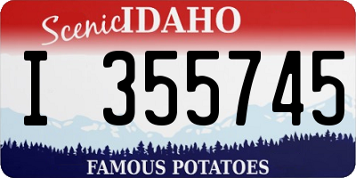 ID license plate I355745