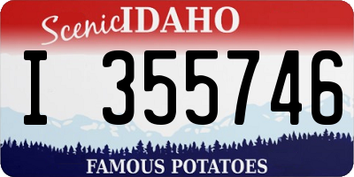 ID license plate I355746