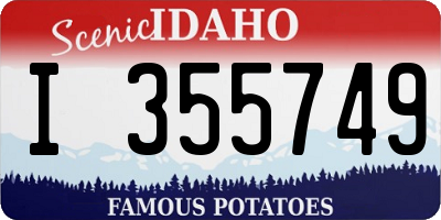 ID license plate I355749