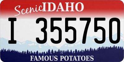 ID license plate I355750