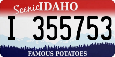 ID license plate I355753