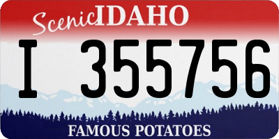 ID license plate I355756