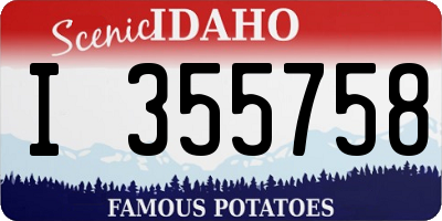 ID license plate I355758