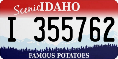 ID license plate I355762
