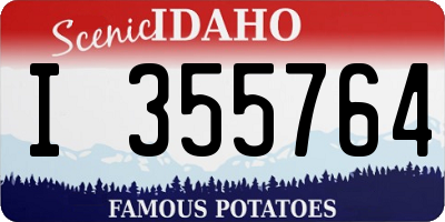 ID license plate I355764
