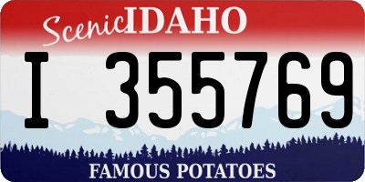 ID license plate I355769