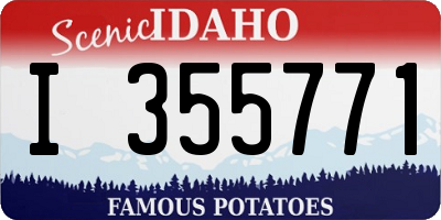 ID license plate I355771