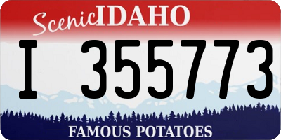 ID license plate I355773