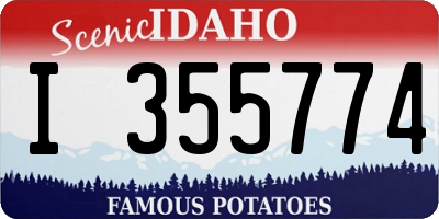 ID license plate I355774