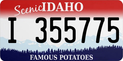ID license plate I355775