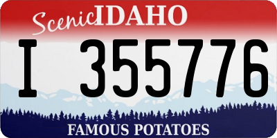 ID license plate I355776