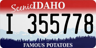 ID license plate I355778