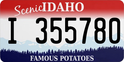 ID license plate I355780
