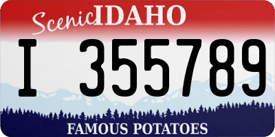 ID license plate I355789