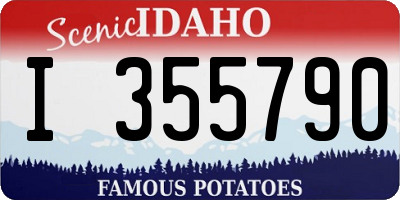 ID license plate I355790
