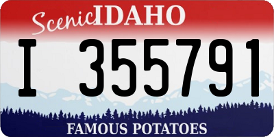 ID license plate I355791