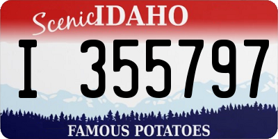 ID license plate I355797