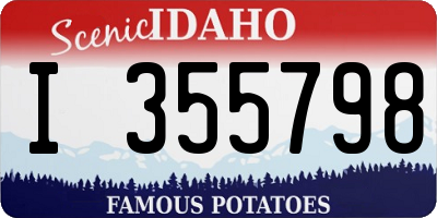 ID license plate I355798