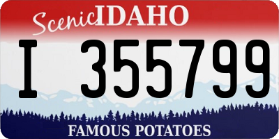 ID license plate I355799
