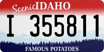 ID license plate I355811