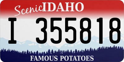ID license plate I355818