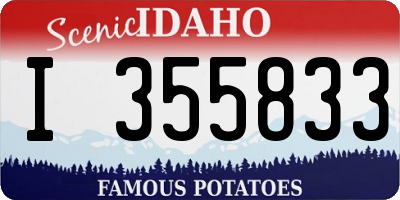ID license plate I355833