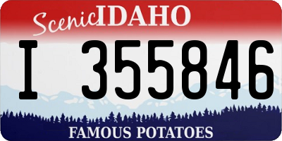 ID license plate I355846