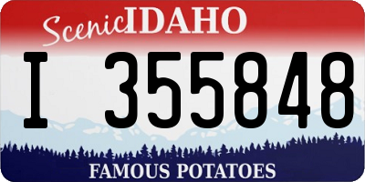 ID license plate I355848