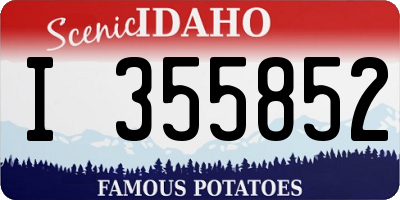 ID license plate I355852