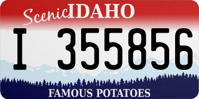 ID license plate I355856