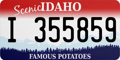 ID license plate I355859