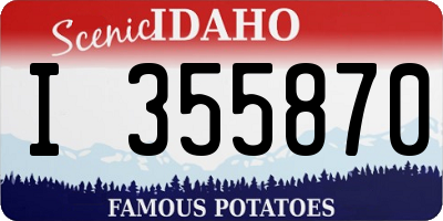 ID license plate I355870