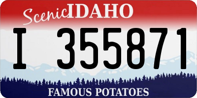 ID license plate I355871