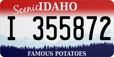 ID license plate I355872