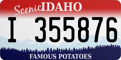ID license plate I355876