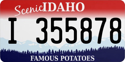 ID license plate I355878