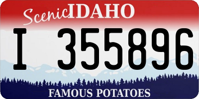 ID license plate I355896
