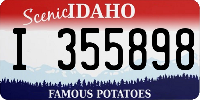 ID license plate I355898