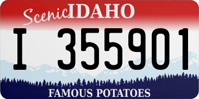 ID license plate I355901
